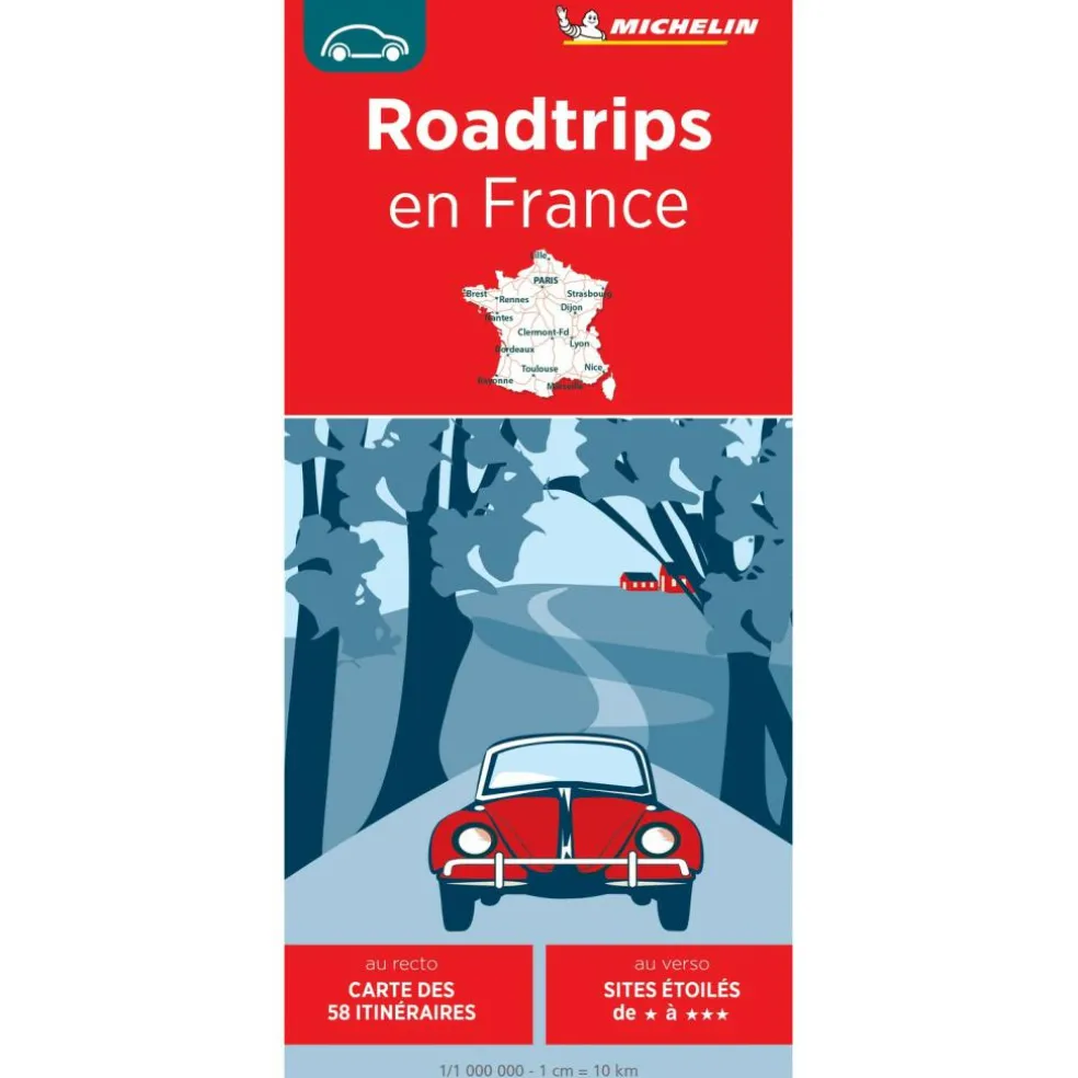 Michelin 769 Roadtrips Frankrijk wegenkaart