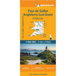 Michelin 503 Wales Zuidwest-Engeland wegenkaart