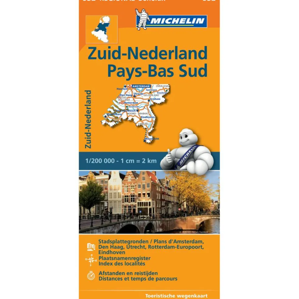 Michelin 532 Zuid-Nederland wegenkaart