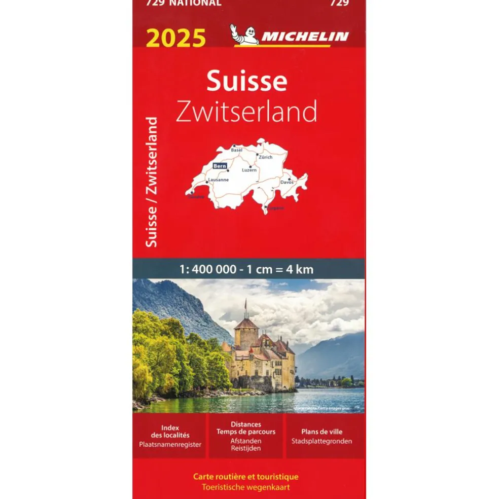 Michelin 729 Zwitserland wegenkaart 2025