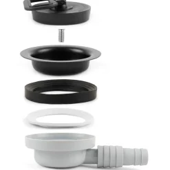 Navy Load  haakse afvoerplug 20 - 25 mm grijs
