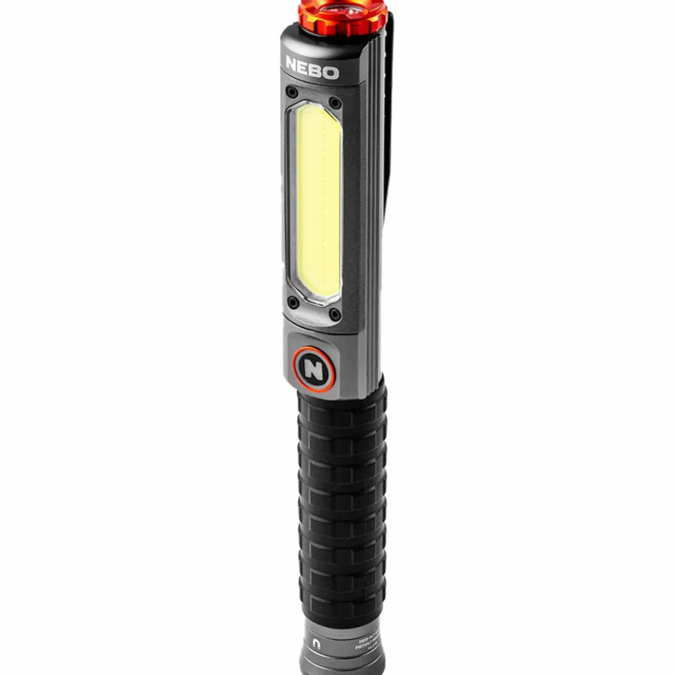 Nebo Big Larry Pro+ oplaadbare zaklamp grijs