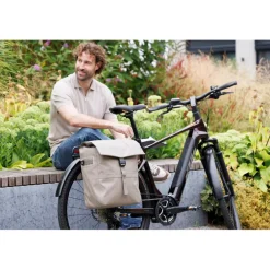 New Looxs Leeds Single fietstas 19 liter taupe