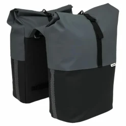 New Looxs Nyborg Double 34 liter fietstas dark grey black