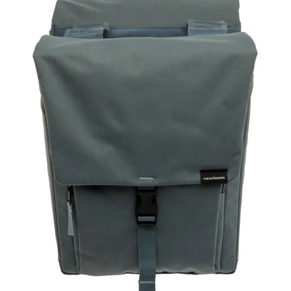 New Looxs Tulum Double fietstas 32 liter grey green