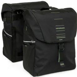 New Looxs Vigo Double fietstas 40 liter black green