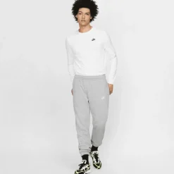 Nike Sportswear Club Fleece joggingbroek heren dark greyheather matte silver white