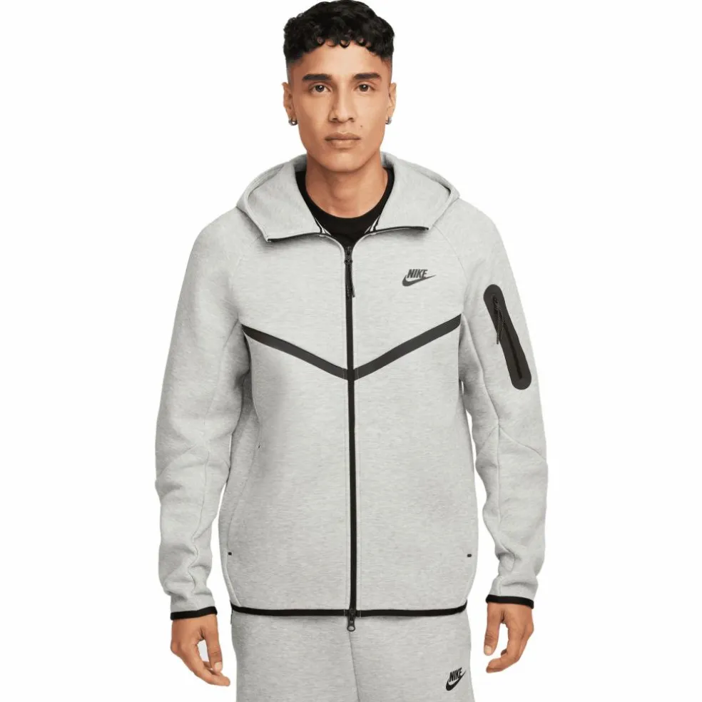 Nike Tech Fleece Windrunner vest heren dark grey heather black