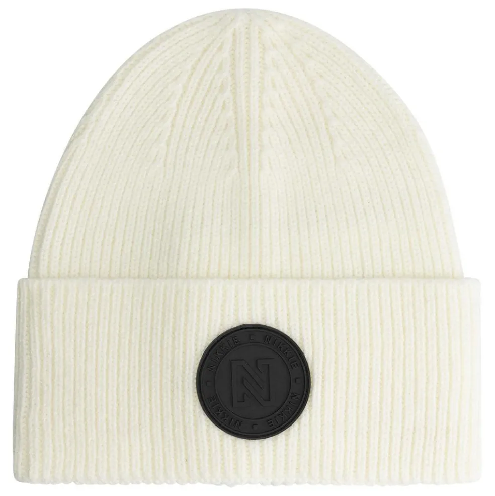 NIKKIE Round Patch muts dames star white