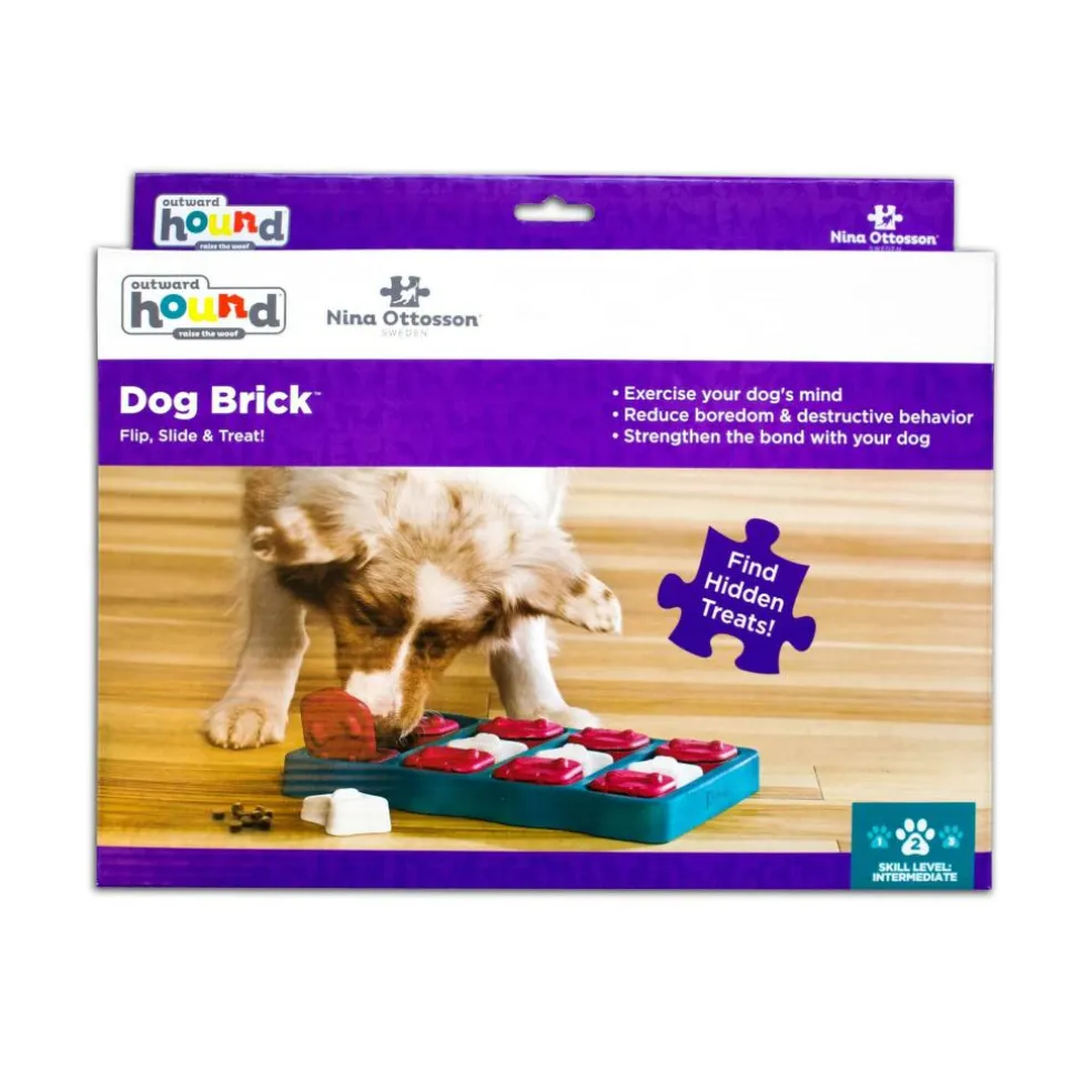 Nina Ottosson Dog Brick Blu hondenspeelgoed