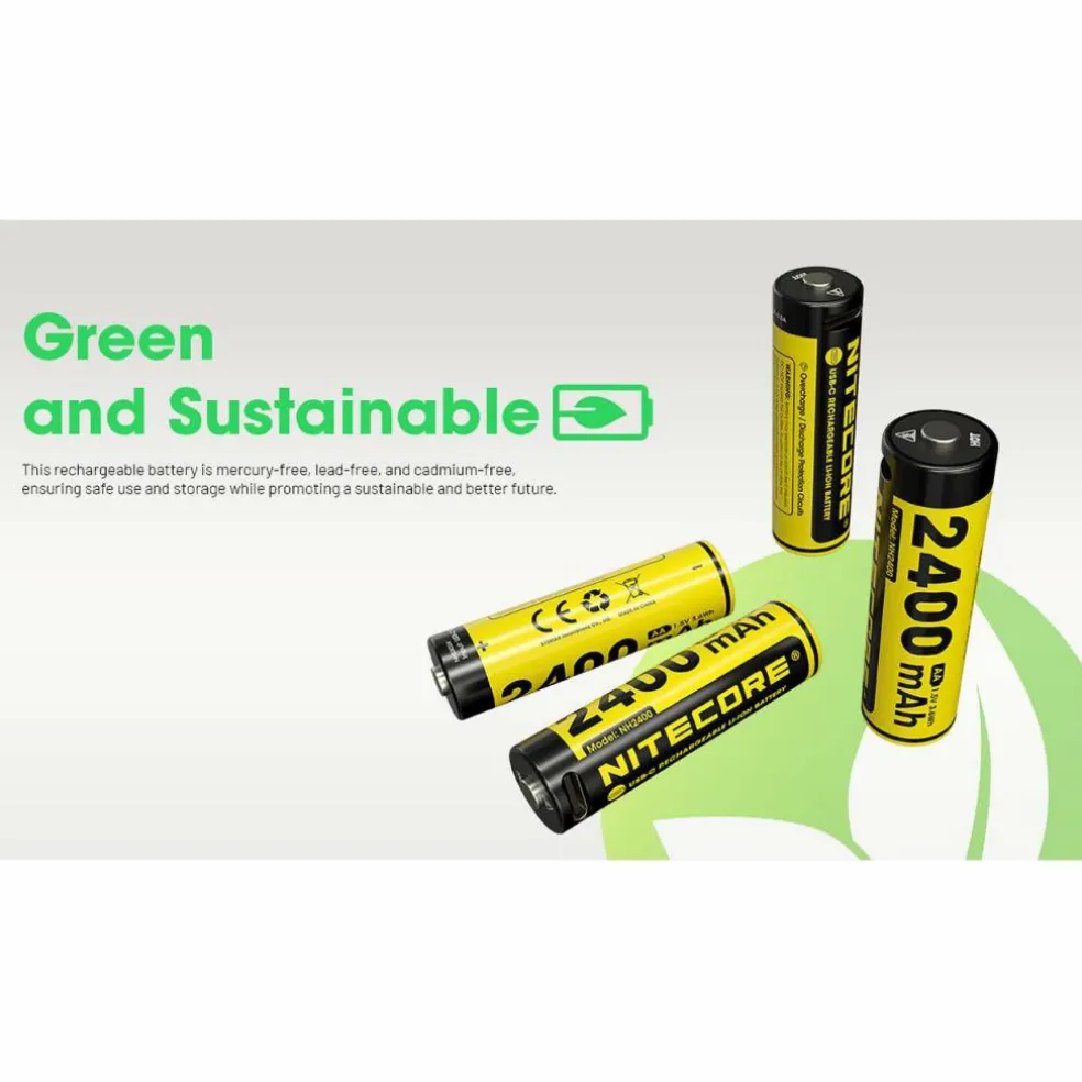 Nitecore NH2400 AA oplaadbare batterij 4-pack