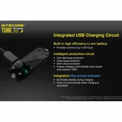 Nitecore Tube V2.0 zaklamp black