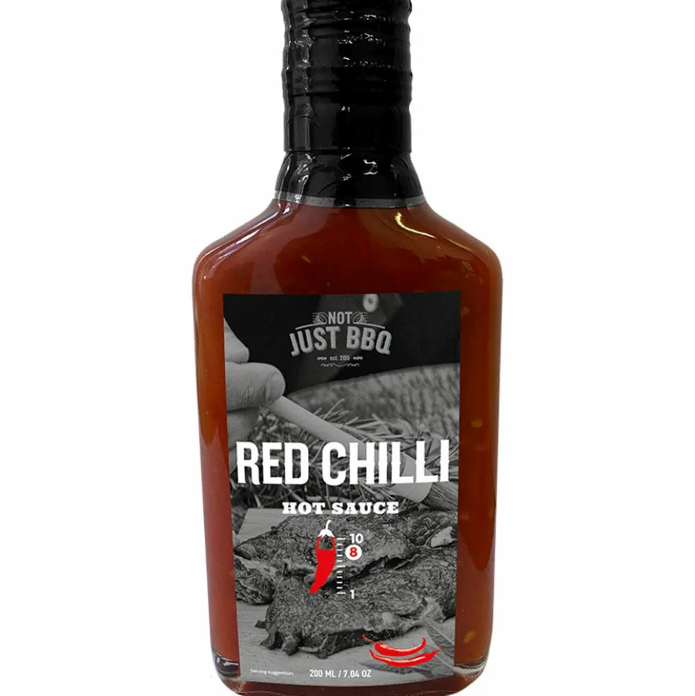 Not Just Bbq XL Chili fles Red Chilli Hot Sauce barbecuesaus 200 ml