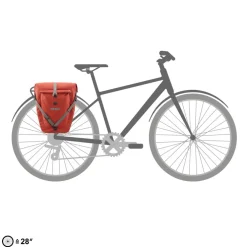Ortlieb Back-Roller Plus QL2.2 23 liter fietstas dark  chili