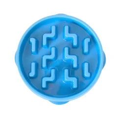 Outward Hound Fun Feeder Slo Bowl Mini voerbak blauw
