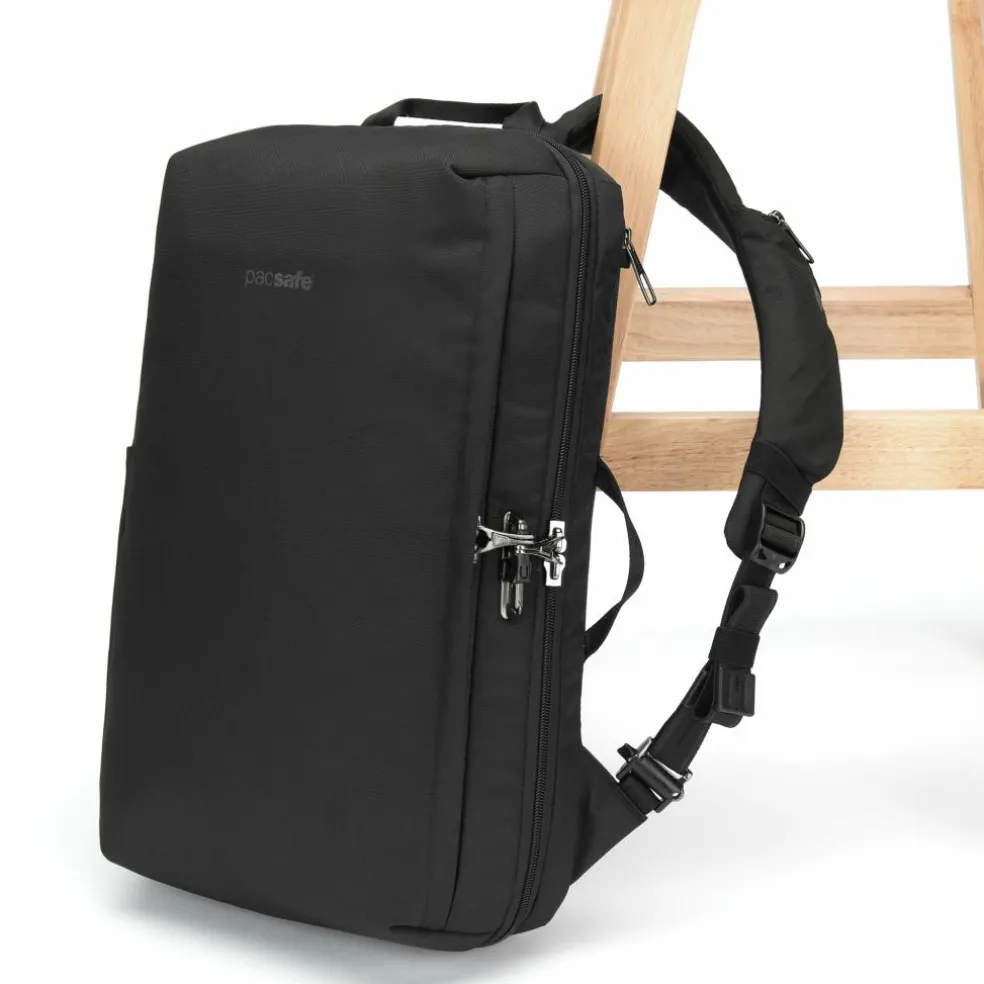 PacSafe V Commuter 16 inch laptop rugzak 18 liter black