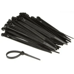 Perel Tie-wrap 400 x 7,6 mm zwart per 100 stuks