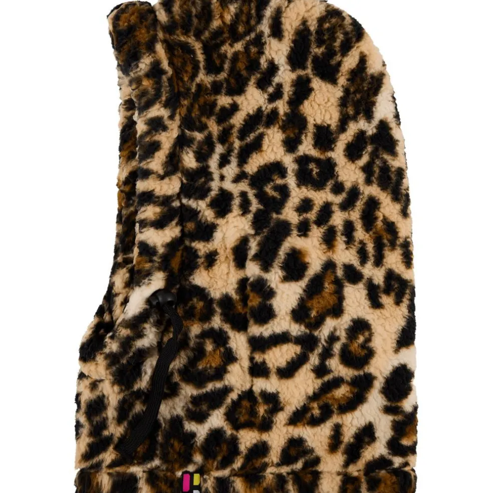Poederbaas Fluffy balaclava brown multi