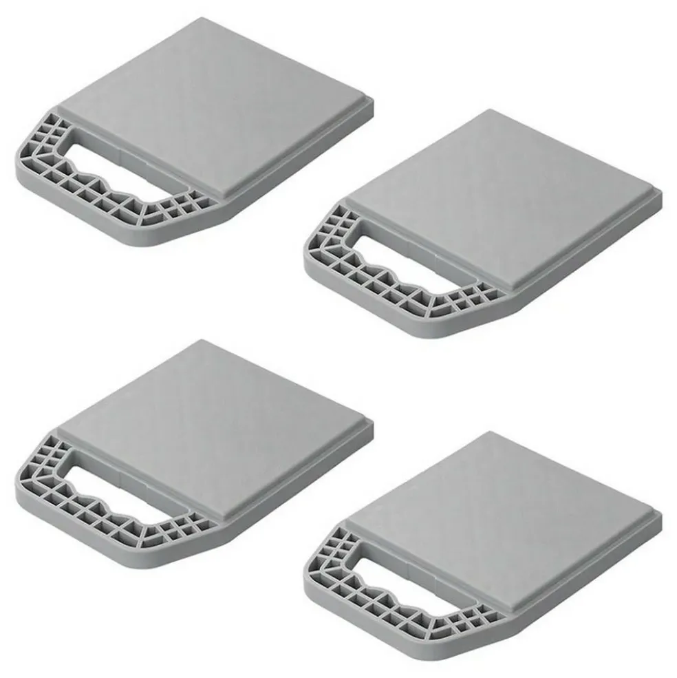 ProPlus Onderlegplaten voor caravansteunvoeten set van 4 stuks
