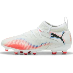 Puma Future 8 Match FG - AG voetbalschoenen junior PUMA white PUMA black glowing red