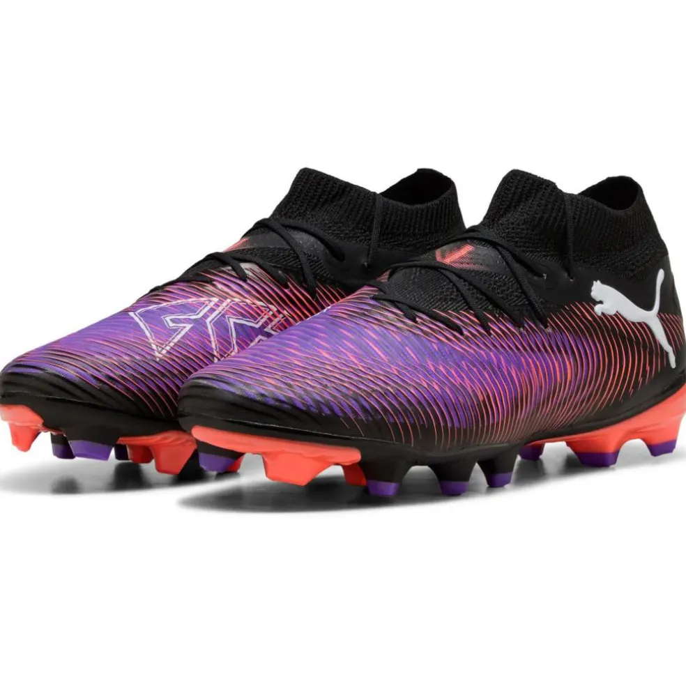 Puma FUTURE 8 PRO FG AG voetbalschoenen heren PUMA black PUMA white glowing red