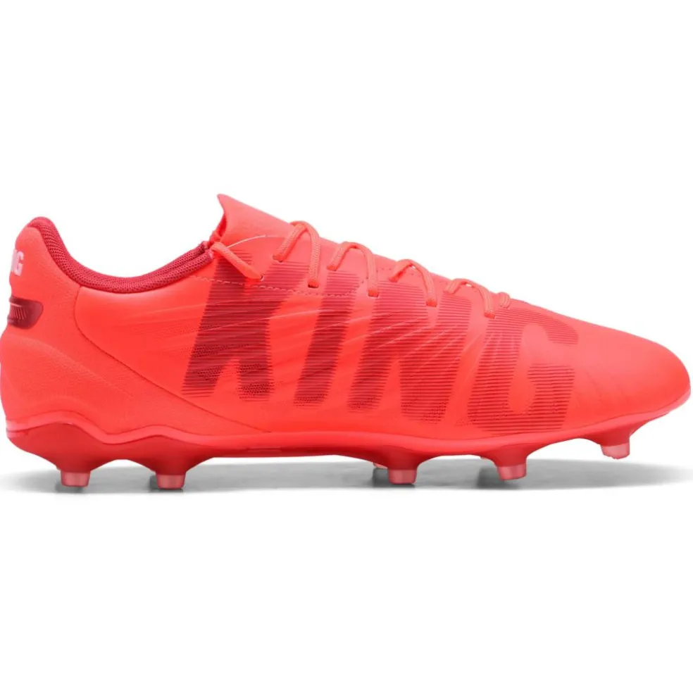Puma KING MATCH FG AG voetbalschoenen heren glowing red PUMA white red fire