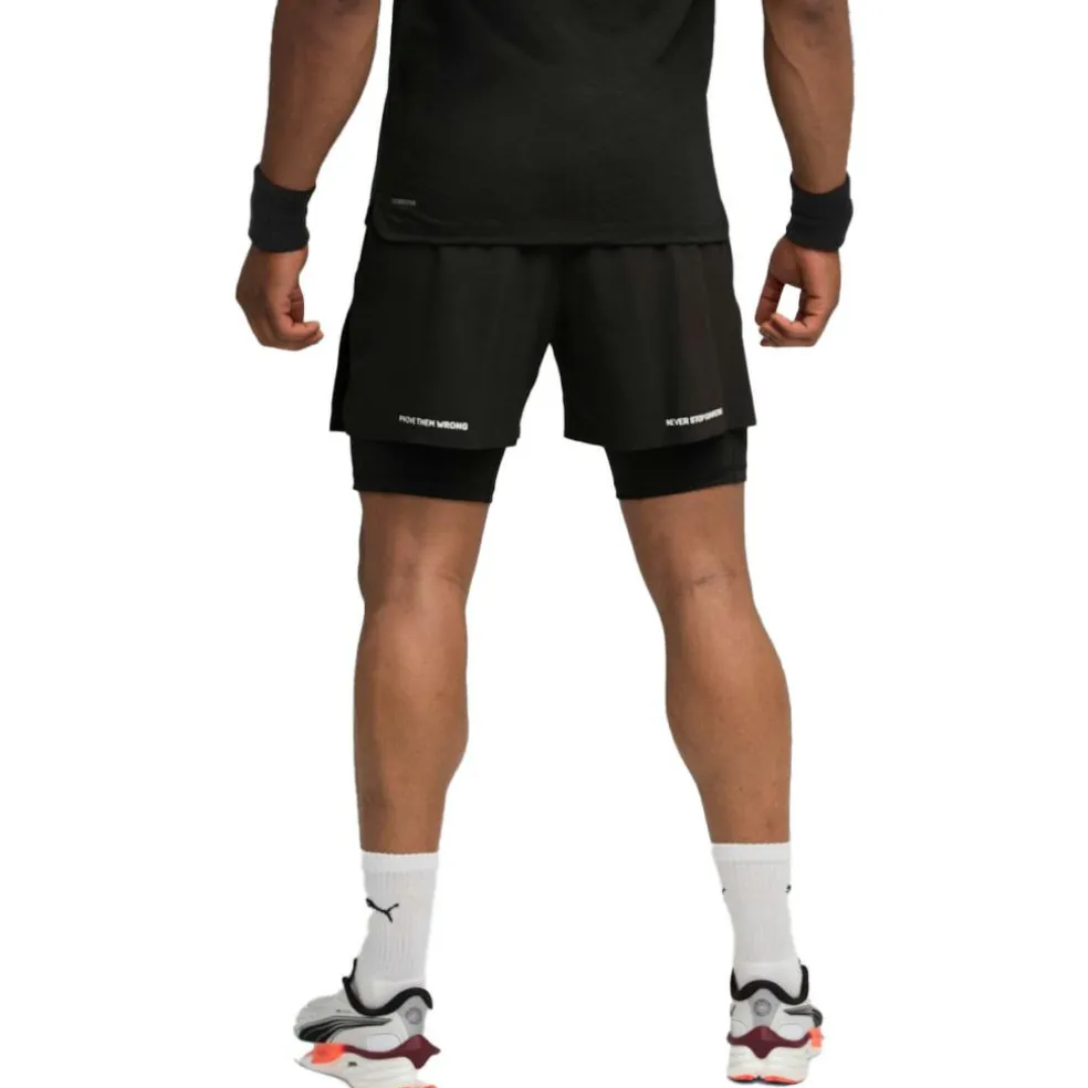 Puma x HYROX 2 in 1 short heren puma black