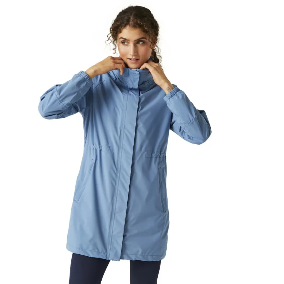 Regatta Sagano parka outdoor jack dames coronet blue white