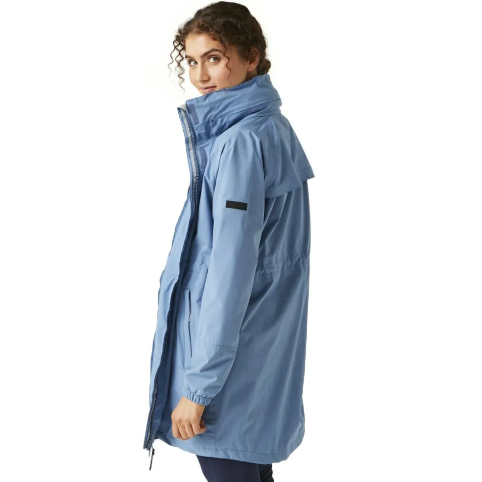 Regatta Sagano parka outdoor jack dames coronet blue white
