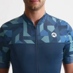 Rogelli Essential Graphic fietsshirt dames bordeaux coral