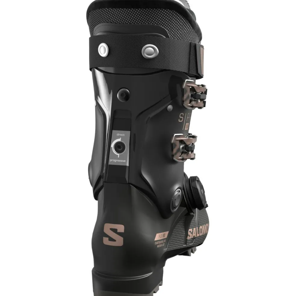 Salomon S/Pro Supra X90 MV BOA skischoenen dames black beluga pink gold