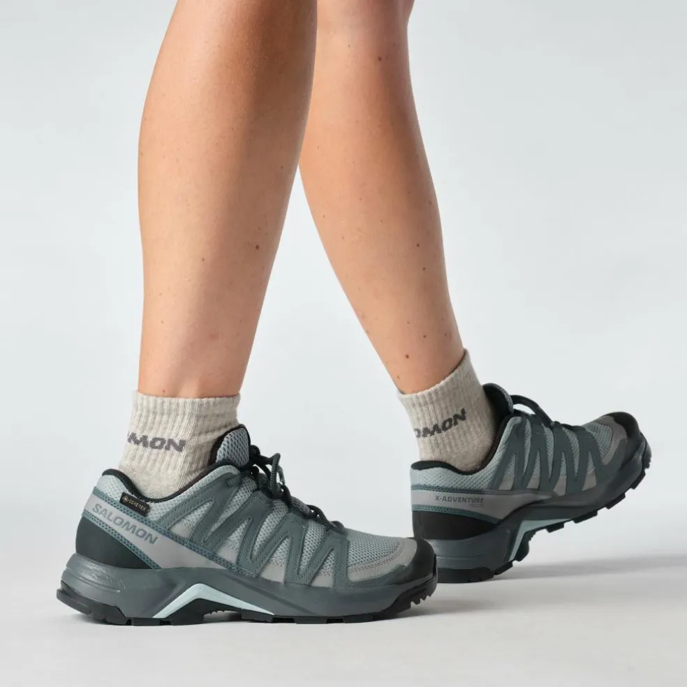 Salomon X-ADVENTURE RECON GORE-TEX wandelschoenen dames monument turbulence blue