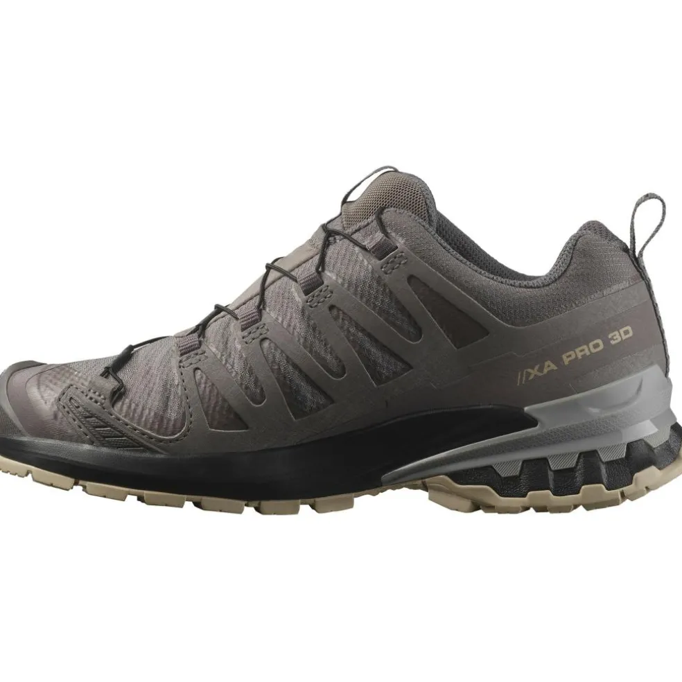 Salomon XA PRO 3D V9 GORE-TEX hardloopschoenen dames plum kitten black gull