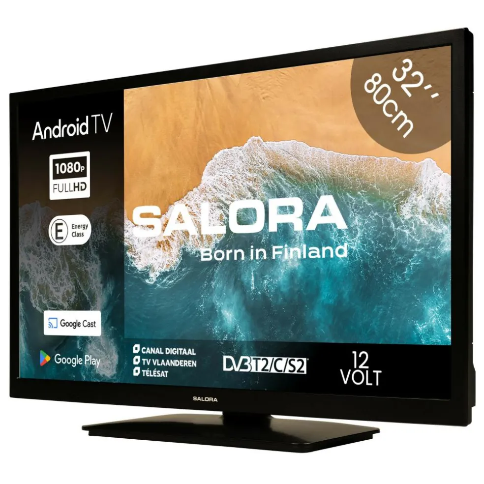 Salora 32" led smart televisie 12 - 230V