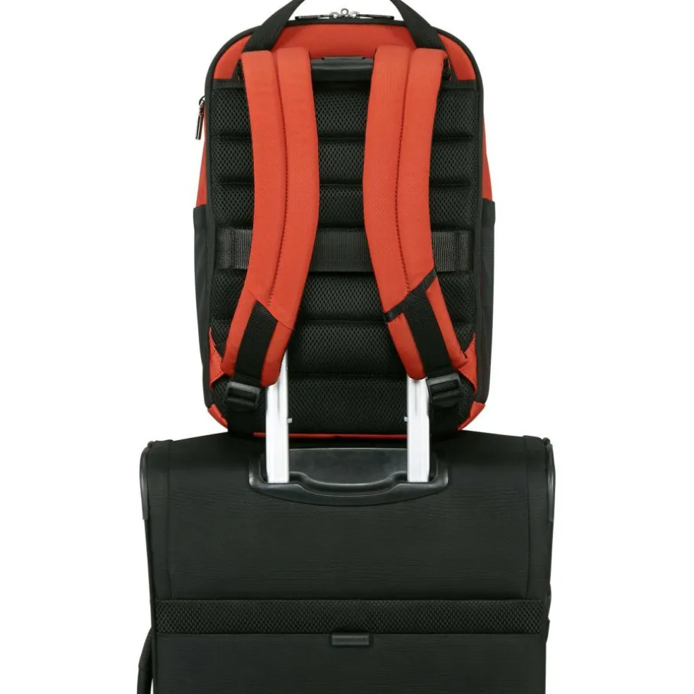 Samsonite Moderny Underseat 14,1 inch laptop rugzak 20 liter terracotta red