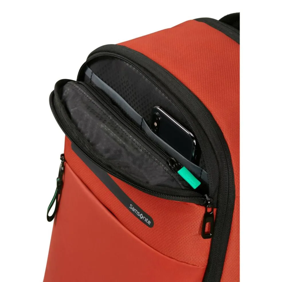 Samsonite Moderny Underseat 14,1 inch laptop rugzak 20 liter terracotta red