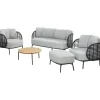 4 Seasons Outdoor  Fabrice Yoga ø 73 cm loungeset antraciet