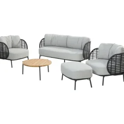 4 Seasons Outdoor  Fabrice Yoga ø 73 cm loungeset antraciet