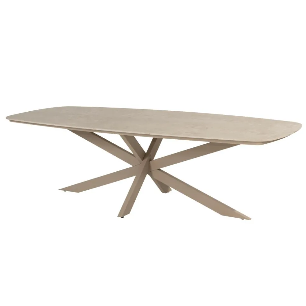 4 Seasons Outdoor Nevada Low diningtafel 250 x 105 cm latte terre