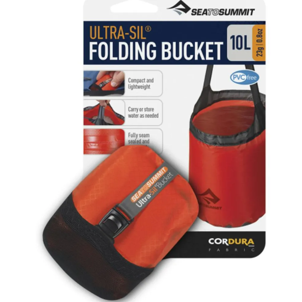 Sea To Summit Ultra-Sil opvouwbare emmer 10 liter red