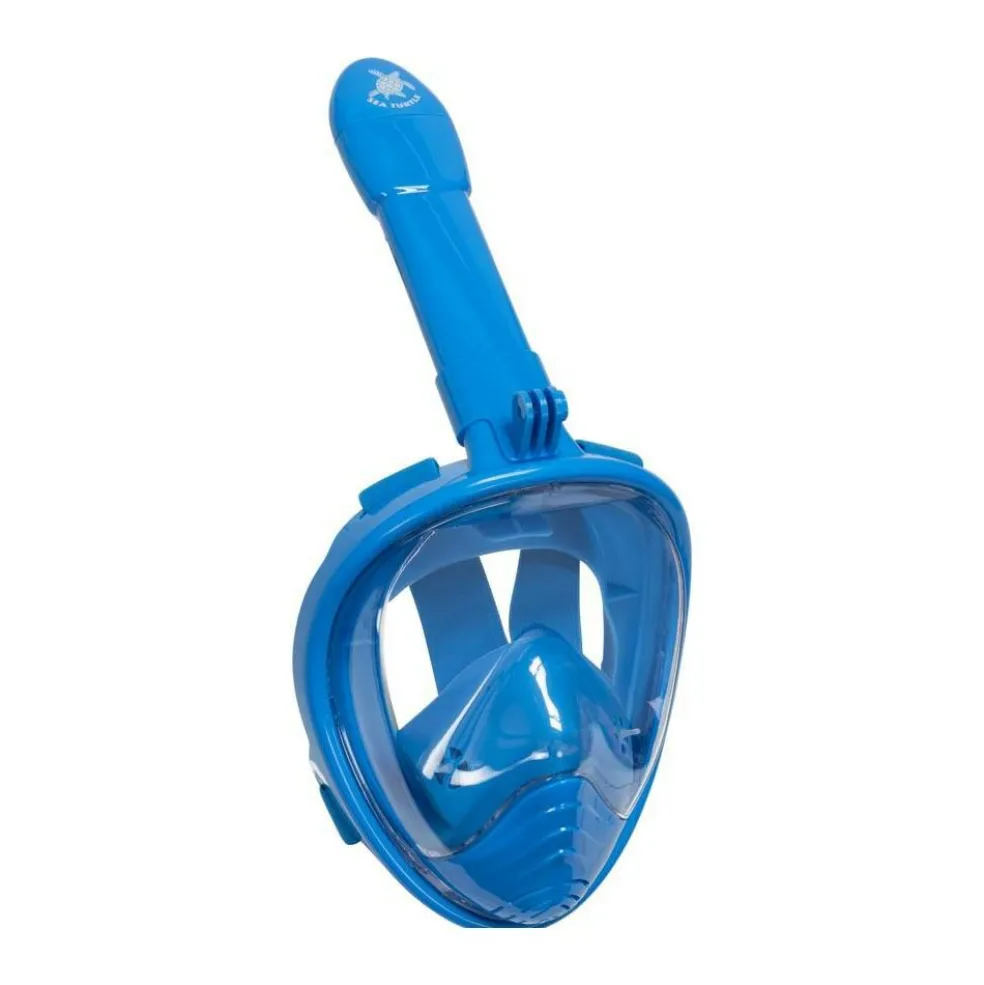 Sea Turtle Full Face snorkelmasker junior blue