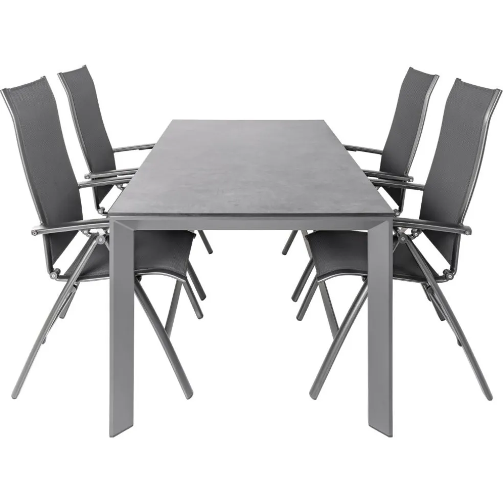SENS-Line Bianca Legato Curve 180 x 90 cm tuinset 5-delig