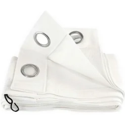 Shadow Comfort  Buitengordijnen 137 x 220 cm arctic white per 2  stuks