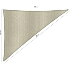 Shadow Comfort Driehoek schaduwdoek 300 x 400 x 500 cm sahara sand