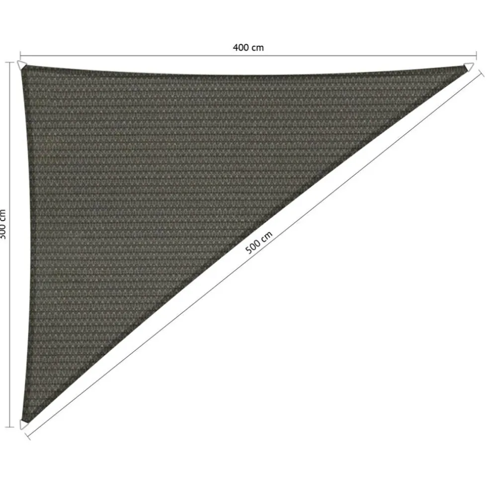 Shadow Comfort Driehoek schaduwdoek 300 x 400 x 500 cm cool grey