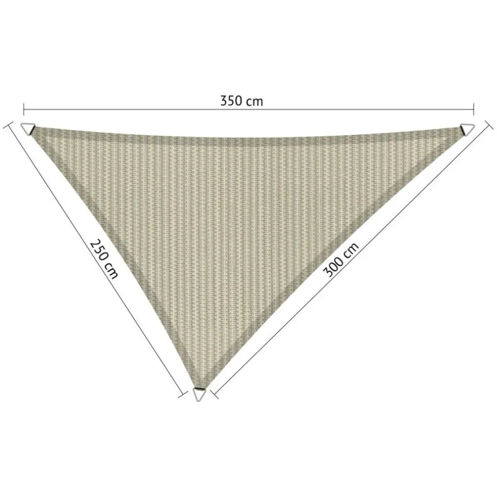 Shadow Comfort Driehoek schaduwdoek 250 x 300 x 350 cm sahara sand