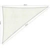 Shadow Comfort  Driehoek schaduwdoek 250 x 300 x 350 cm arctic  white