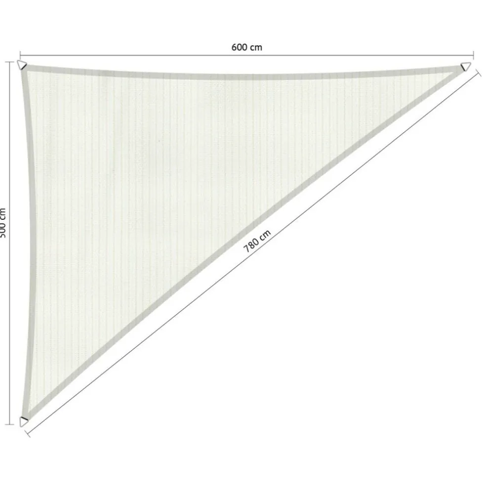 Shadow Comfort Driehoek schaduwdoek 250 x 300 x 350 cm arctic white
