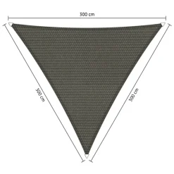 Shadow Comfort Driehoek schaduwdoek 500 x 600 x 780 cm cool grey