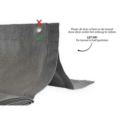 Shadow Comfort Harmonica schaduwdoek 290 x 500 cm cool grey